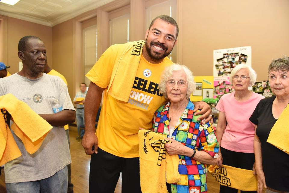 Steelers bring smiles to surprised seniors